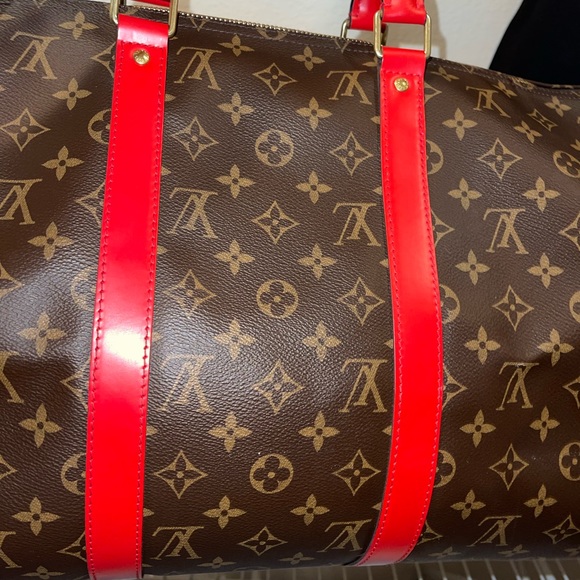 Louis Vuitton Keepall Bandouliere 50 Coquelicot - Picture 12 of 16